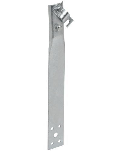 Держатель проводника круглого 6-10мм винтовой прямой h=80мм оцинкованная сталь IEK (ZDP86-11-1-16-80) в Ессентуках Крепеж Pintop.ru