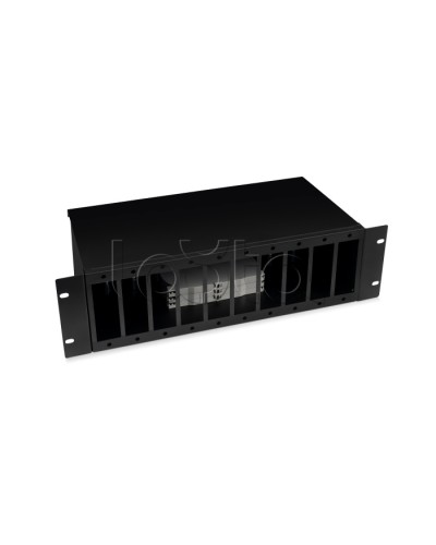 Кросс бокс оптический 19 3U на 10 адаптерных панелей Cabeus (FO-19-10FP-BK) в Ессентуках Кросс оптический Pintop.ru