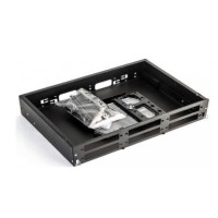 Бокс оптический универсальный 19" Hyperline FO-19V-2U-6xSLT-W130H30-48UN-BK