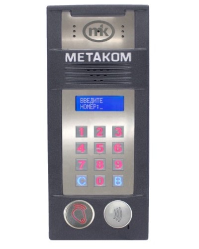 Многоабонентый антивандальный блок вызова со встроенной видеокамерой Метаком MК2018-RFMFСGV в Ессентуках Блоки вызова многоабонентные Pintop.ru