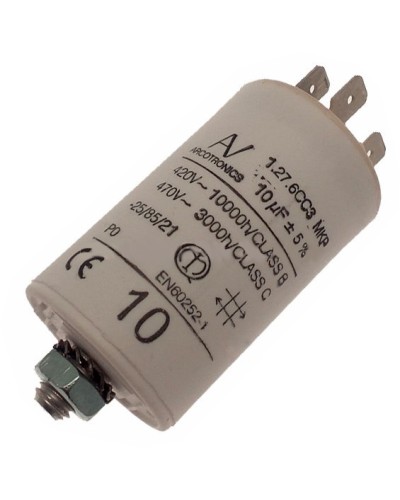 Конденсатор 10 мкФ с гибкими выводами для приводов CAME ATI CAME 119RIR295 в Ессентуках Запчасти для шлагбаумов и автоматики Pintop.ru