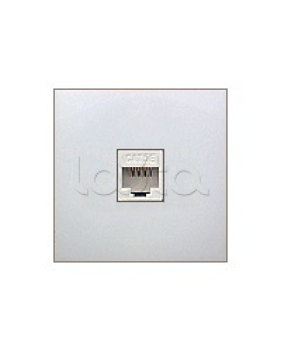 Накладка с суппортом розетки компьютерной и телефонной на 1 вход БЕЗ разъема LK60 Экопласт (866104-0) в Ессентуках Аксессуары для кабель-канала Pintop.ru