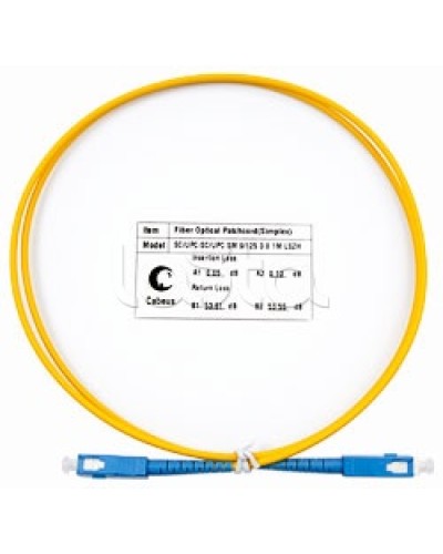 Пигтейл одномодовый оптический, SM 9/125, LSZH simplex SC/SC (1 м) Cabeus FOP(s)-9-SC-SC-1m в Ессентуках Патч-корды оптические Pintop.ru