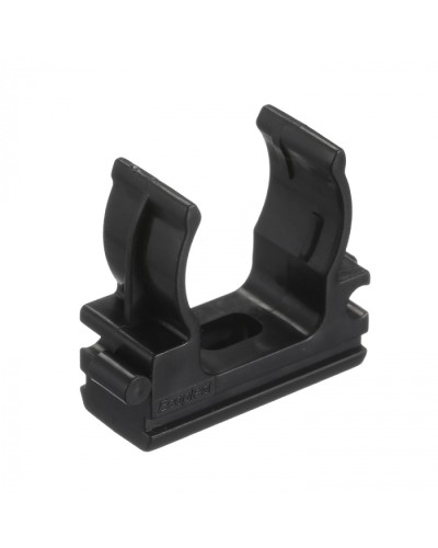 CF20G Держатель (клипса), без галогена, для труб D20мм, цвет чёрный (50 шт/упак) Экопласт (41720-50HF-BL) в Ессентуках Держатели, клипсы, скобы Pintop.ru