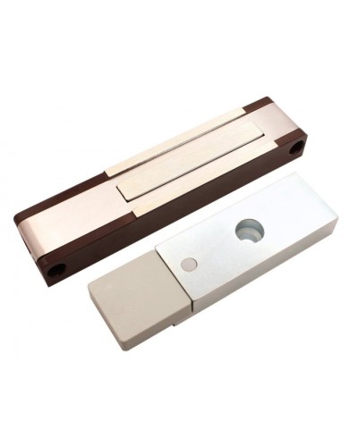 Электромагнитный замок с датчиком состояния двери ALeko ALM-150P (24В коричневый) в Ессентуках Электромагнитные замки Pintop.ru