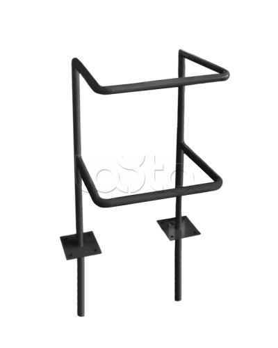 Ограждение стойки считывателя ОС-1 АЯКС, цвет черный, «под бетонирование» Магнито-контакт в Ессентуках Ограждения Pintop.ru