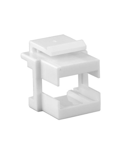 Вставка формата Keystone Jack, для проходного адаптера SC или dLC Hyperline (KJ1-SC/DLC-WH) в Ессентуках Модули Keystone Pintop.ru