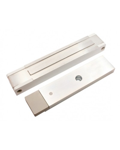 Электромагнитный замок с датчиком состояния двери ALeko ALM-400P (24В белый) в Ессентуках Электромагнитные замки Pintop.ru