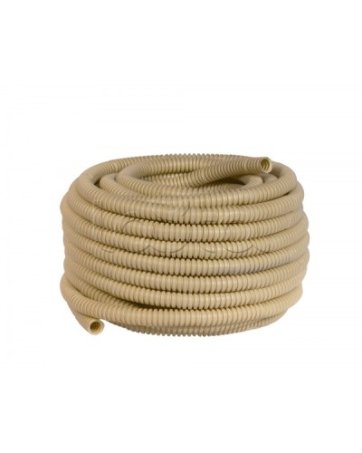 Труба гофр. ПВХ с протяжкой d20 мм (25 м) светлое дерево EKF-Plast (tg-z-20w) в Ессентуках Труба гофрированная Pintop.ru