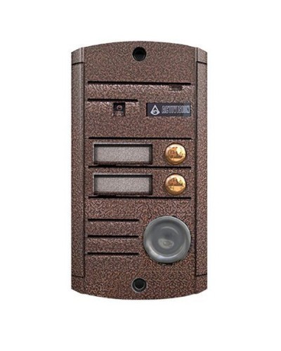 Видеопанель вызывная накладная цветная на 2 абонента с TM-считывателем Activision AVP-452 ТМ (PAL, медь) в Ессентуках Вызывные видеопанели малоабонентные Pintop.ru