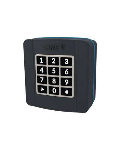 Проводная накладная кодонаборная клавиатура Came 806SL-0280 - SELT1BDG, подключаемая к шине CXN, 12 кнопок, синяя подсветка, RAL7024 в Ессентуках Запчасти для шлагбаумов и автоматики Pintop.ru