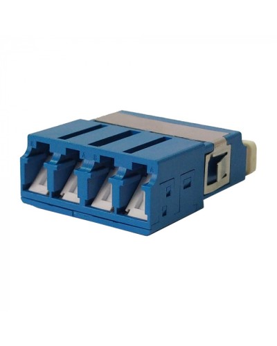 Адаптер оптический LC SM, со шторкой, корпус SC, квадро LANMASTER (LAN-4LCS/SH-AM-SM) в Ессентуках Проходные адаптеры и розетки оптические Pintop.ru