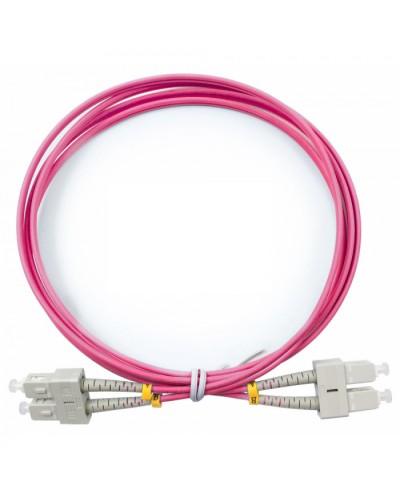 Шнур оптический duplex SC-SC 50/125 mm OM4 1,5м LSZH Cabeus FOP-50-OM4-SC-SC-1,5m в Ессентуках Патч-корды оптические Pintop.ru