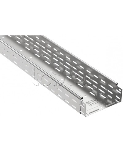 Лоток перфорированный 80x150x3000; 0,7 мм IEK (CLP10-080-150-3) в Ессентуках Кабельные лотки Pintop.ru