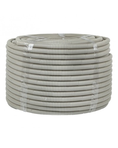 Труба гофр. ПВХ с протяжкой d16 мм (100 м) серая EKF-Plast (tg-z-16) в Ессентуках Труба гофрированная Pintop.ru