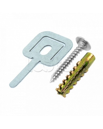 Комплекты для крепления ОКЛ с использованием самореза, дюбеля и хомута FR ПР-25 (100 шт) Промрукав (PR08.5200) в Ессентуках Огнестойкие кабельные линии Pintop.ru