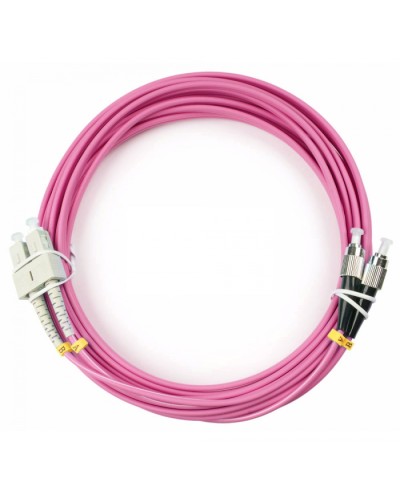 Шнур оптический duplex SC-FC 50/125 mm OM4 25м LSZH Cabeus FOP-50-OM4-SC-FC-25m в Ессентуках Патч-корды оптические Pintop.ru