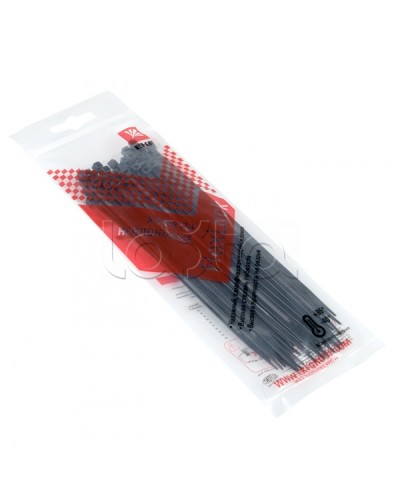 Хомут P6.6 стандартный (ч), 2.5x150 (50шт) FlexLock PROxima EKF (plc-fl-ctsb-2.5x150-r) в Ессентуках Стяжки-хомуты Pintop.ru