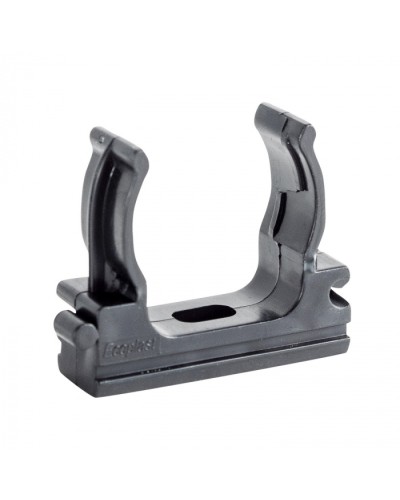 CF32G Держатель (клипса), без галогена, для труб D32мм, цвет чёрный (10шт) Экопласт (41732-10HF-BL) в Ессентуках Держатели, клипсы, скобы Pintop.ru