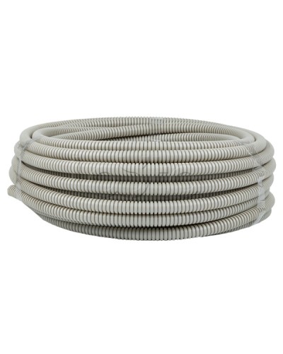 Труба гофр. ПВХ с протяжкой d16 мм (25 м) серая EKF-Plast (tg-z-16-25n) в Ессентуках Труба гофрированная Pintop.ru