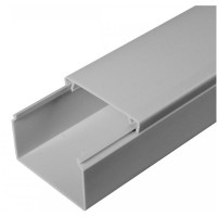 Кабель-канал серый RAL 7035 2-й замок в п/э 60х40 (40м/уп) Промрукав (PR03.0077)