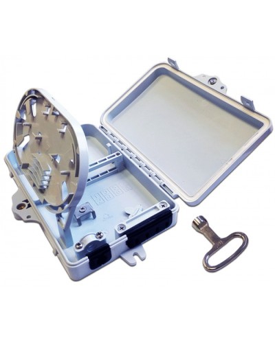 Бокс распределительный настенный на 16 волокон, наружной установки, IP65 LANMASTER LAN-FDB-FTTH16/OUT в Ессентуках Кросс оптический Pintop.ru