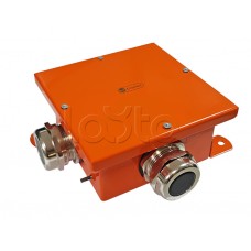 Экопласт SMB120 Коробка металл, огн. E-110,о/п 120х120х60, IP66, 5P, (2,5-16 мм2), оранж.