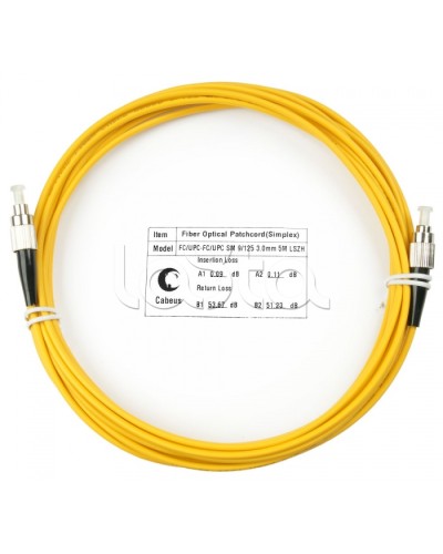 Шнур оптический simplex FC-FC 9/125 sm 7м LSZH Cabeus FOP(s)-9-FC-FC-7m в Ессентуках Патч-корды оптические Pintop.ru