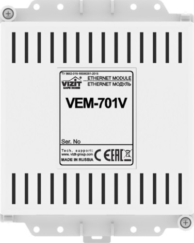 Ethernet модуль Vizit VEM-701V в Ессентуках Аксессуары для многоабонентных систем Pintop.ru