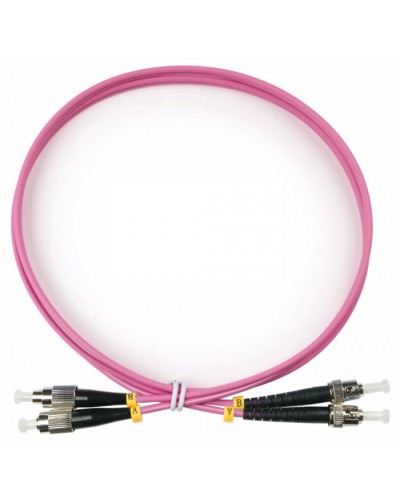 Шнур оптический duplex FC-ST 50/125 mm OM4 1,5м LSZH Cabeus FOP-50-OM4-FC-ST-1,5m в Ессентуках Патч-корды оптические Pintop.ru