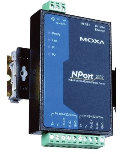 Сервер 2-портовый RS-422/485 в Ethernet Moxa NPort 5232 в Ессентуках Дополнительное оборудование для ОПС Pintop.ru