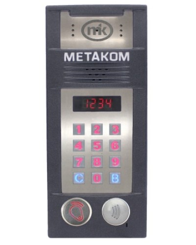 Многоабонентый антивандальный блок вызова со встроенной видеокамерой Метаком MК2018-RFMFСV в Ессентуках Блоки вызова многоабонентные Pintop.ru