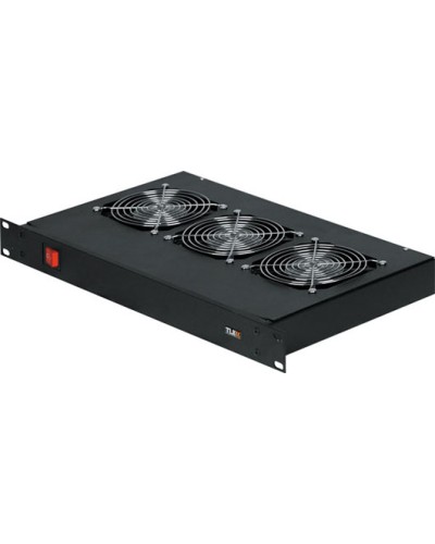 Полка вентиляторная 1U TLK TLK-VP3-GY в Ессентуках Полки для шкафов и стоек Pintop.ru