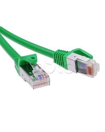 Патч-корд экранированный CAT5E F/UTP 4х2, LSZH, зелёный, 10м DKC RN5EFU4500GN в Ессентуках Патчкорды (медные) Pintop.ru