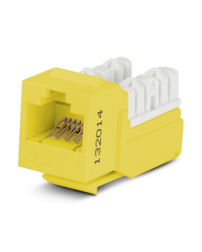 Вставка Hyperline (KJNE-8P8C-C6-90-YL) в Ессентуках Коннекторы Pintop.ru