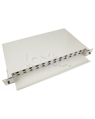 Бокс оптический 19, 1U на 24 SC/2xLC порта Cabeus ODF-19-24-SC в Ессентуках Кросс оптический Pintop.ru