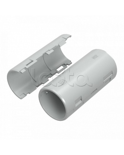 Муфта разборная d32 мм атмосферостойкая серая (36шт/360шт уп/кор) Промрукав (PR13.0412) в Ессентуках Повороты, муфты, тройники Pintop.ru