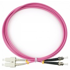 Шнур оптический duplex SC-ST 50/125 mm OM4 2м LSZH Cabeus FOP-50-OM4-SC-ST-2m