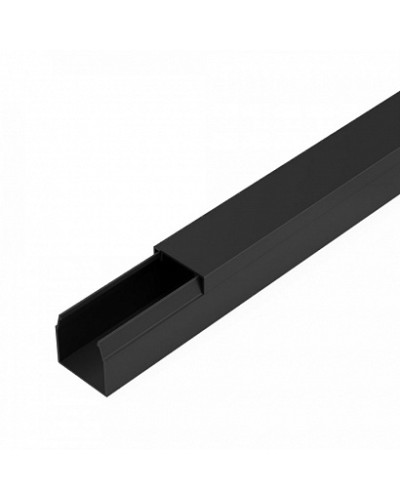 Кабель-канал черный 2-й замок в п/э 16х16 мм (84 м/уп) Промрукав (PR03.0210) в Ессентуках Кабель-канал Pintop.ru