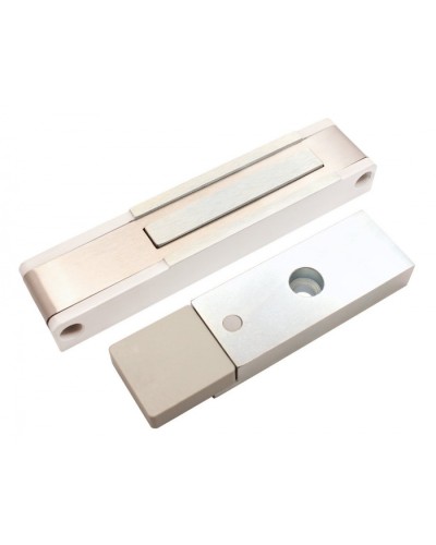 Электромагнитный замок с датчиком состояния двери ALeko ALM-150P (24В белый) в Ессентуках Электромагнитные замки Pintop.ru