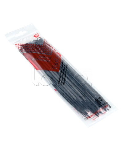 Хомут P6.6 стандартный (ч), 4.8x200 (50шт) FlexLock PROxima EKF (plc-fl-ctsb-4.8x200-r) в Ессентуках Стяжки-хомуты Pintop.ru