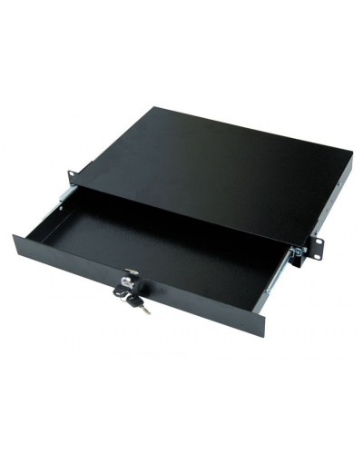 Полка под клавиатуру, выдвижная 1U TLK TLK-KB1-BK в Ессентуках Полки для шкафов и стоек Pintop.ru