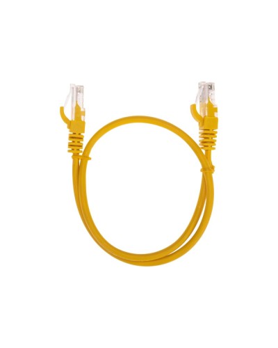 Патч-корд U/UTP, CAT 5e, RJ45-RJ45, 26AWG, LSZH, желтый, 0,5м REXANT 02-0105-05 в Ессентуках Патчкорды (медные) Pintop.ru