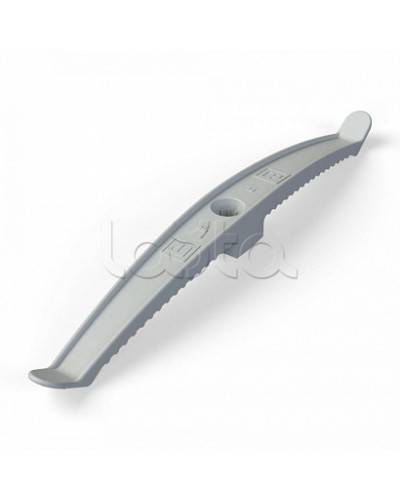 Держатель кабеля двусторонний для прямого монтажа серый (20шт/120шт уп/кор) Промрукав (PR13.0382) в Ессентуках Монтажные материалы Pintop.ru