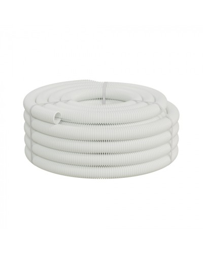 Труба ПП HF-FR гофрир. тяжелая, с зондом, без галогена, ПЛЛ 32мм Экопласт (61132HFR-W) - Труба ПП HF-FR гофрир. тяжелая, с зондом, без галогена, ПЛЛ диам.32мм ПВ-0 (25м) цвет белый 1 палл.=1200м Экопласт в Ессентуках Труба гофрированная Pintop.ru