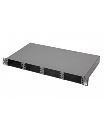 Панель 47M-20-00-01BL Eurolan Оптическая MTP выдвижная 19” 1U, на 4 кассеты, серия 1 в Ессентуках Кроссы оптические Pintop.ru