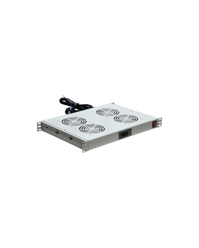 Модуль вентиляторный с термостатом 19 1U с 4-мя вентиляторами REXANT 04-2605 в Ессентуках Вентиляторные модули Pintop.ru