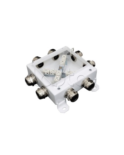 Коробка монтажная огнестойкая Гефест КМ-О (12к*10,0)-IP66 1212, 8 вводов 123х123х60 в Ессентуках Распределительные коробки Pintop.ru