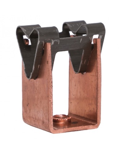 Держатель токоотвода металлический 35мм, L=20мм, Ni/Сu EKF PROxima (lp-d2115-20-cu) в Ессентуках Электротехническое оборудование Pintop.ru