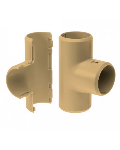 Тройник разборный сосна д20 (50шт/600шт уп/кор) Промрукав (PR13.0288) в Ессентуках Повороты, муфты, тройники Pintop.ru